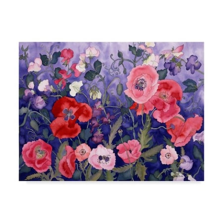 Carissa Luminess 'Poppies And Sweet' Canvas Art,18x24